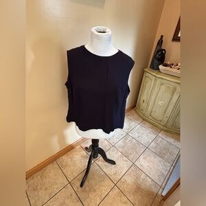 Elisabeth by Liz Claiborne Women’s Black Sleeveless Blouse 100% Rayon Size 18P